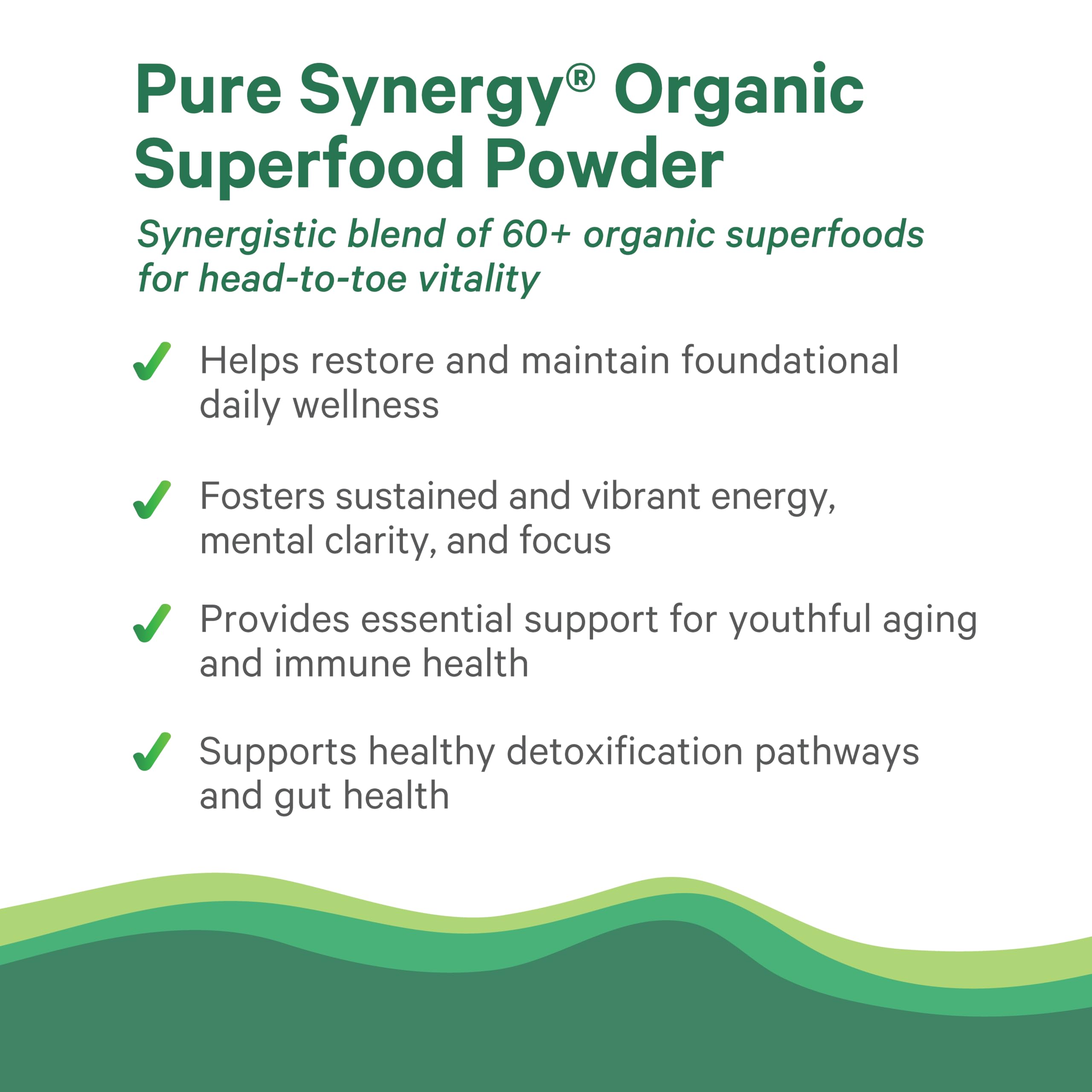 PURE SYNERGY: spiruline-en-poudre, apport végétal riche en protéines naturelles.