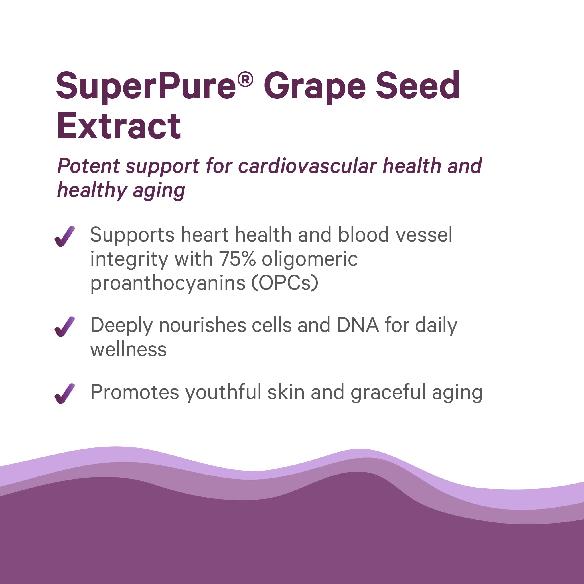 Pure Synergy SuperPure Etiquette Produit, étiquetage clair et informatif