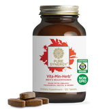 Pure Synergy Vita-Min-Herb pour Hommes : Bouteille organique prête pour énergie quotidienne