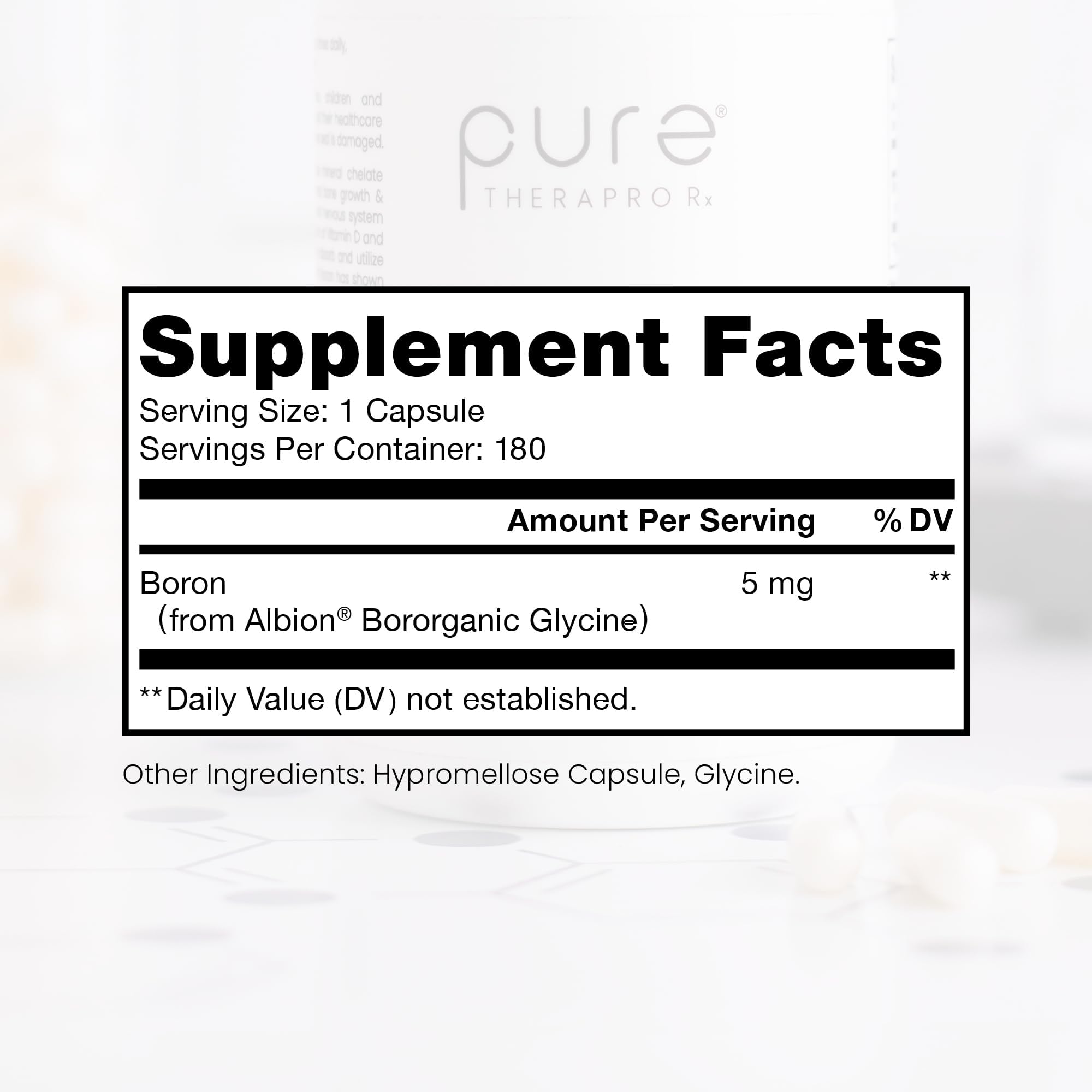 Pure TheraPro Rx Bio Bore — capsules faciles à prendre dans n’importe quel moment de la journée.
