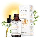 Pure Therapro Rx D3-K2 liposomal, bouteille prête pour une supplémentation quotidienne.