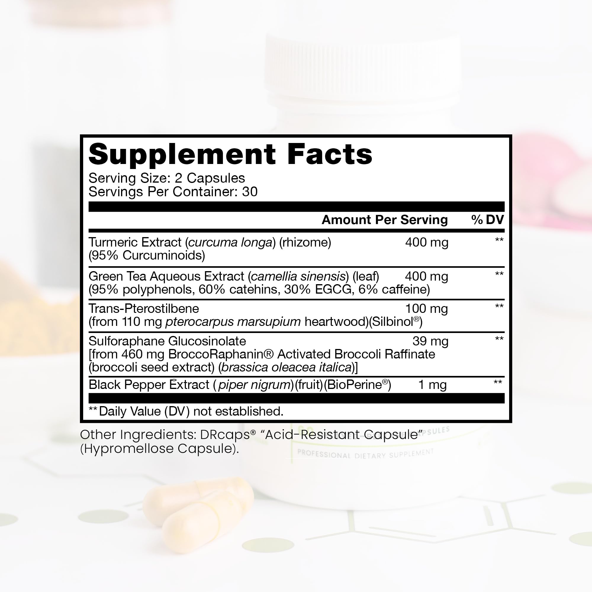 Pure TheraPro Rx Nrf2 Boost, gélules, absorption améliorée grâce à BioPerine.