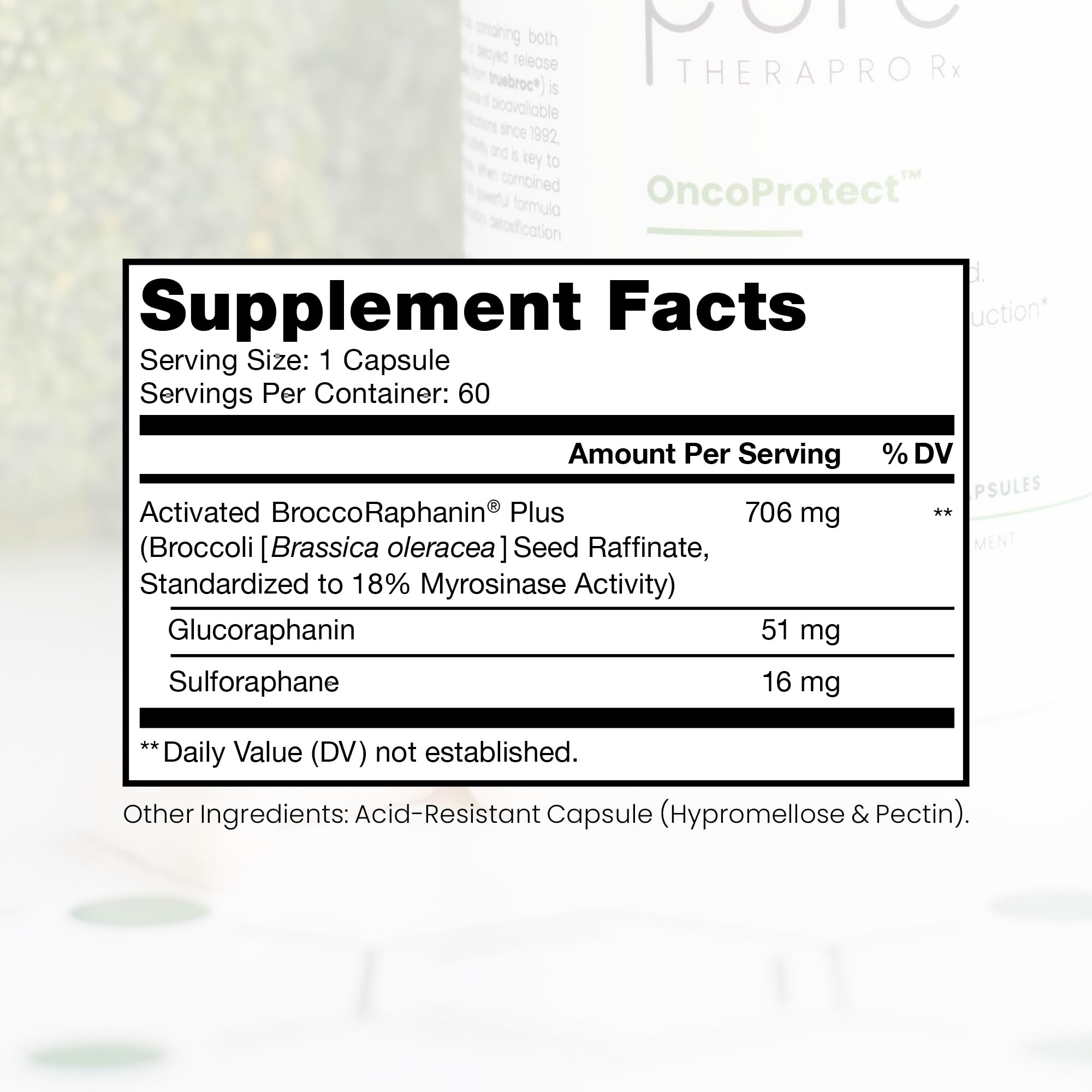 Pure Therapro Rx OncoProtect – Capsules faciles à avaler et dosage stable.