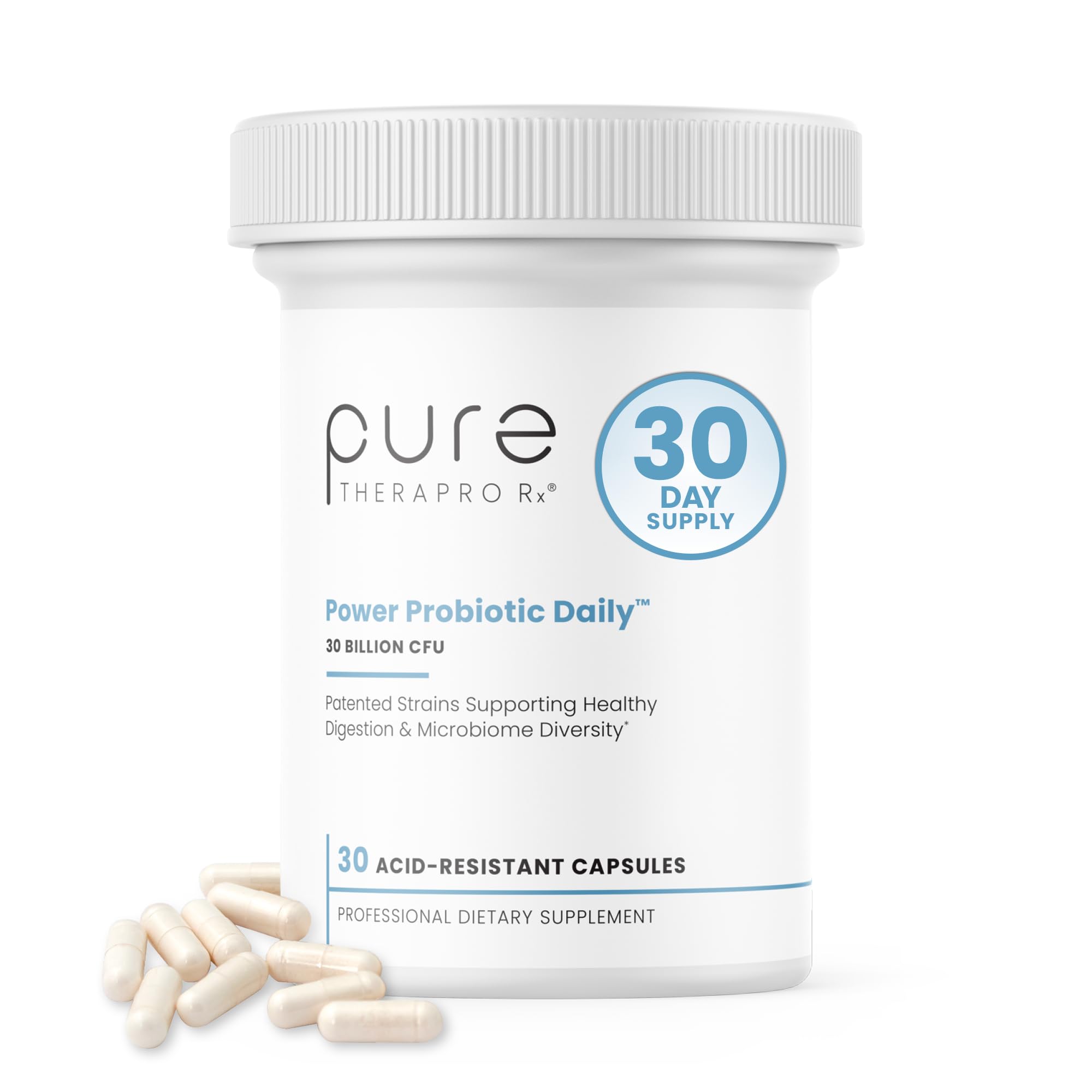 Pure Therapro Rx Probiotique Quotidien Puissant: bouteille Activ-Vial pour fraîcheur durable
