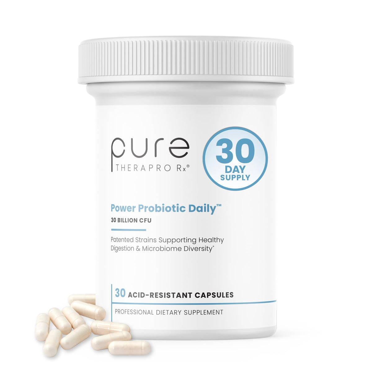 Pure Therapro Rx Probiotique Quotidien Puissant: bouteille Activ-Vial pour fraîcheur durable