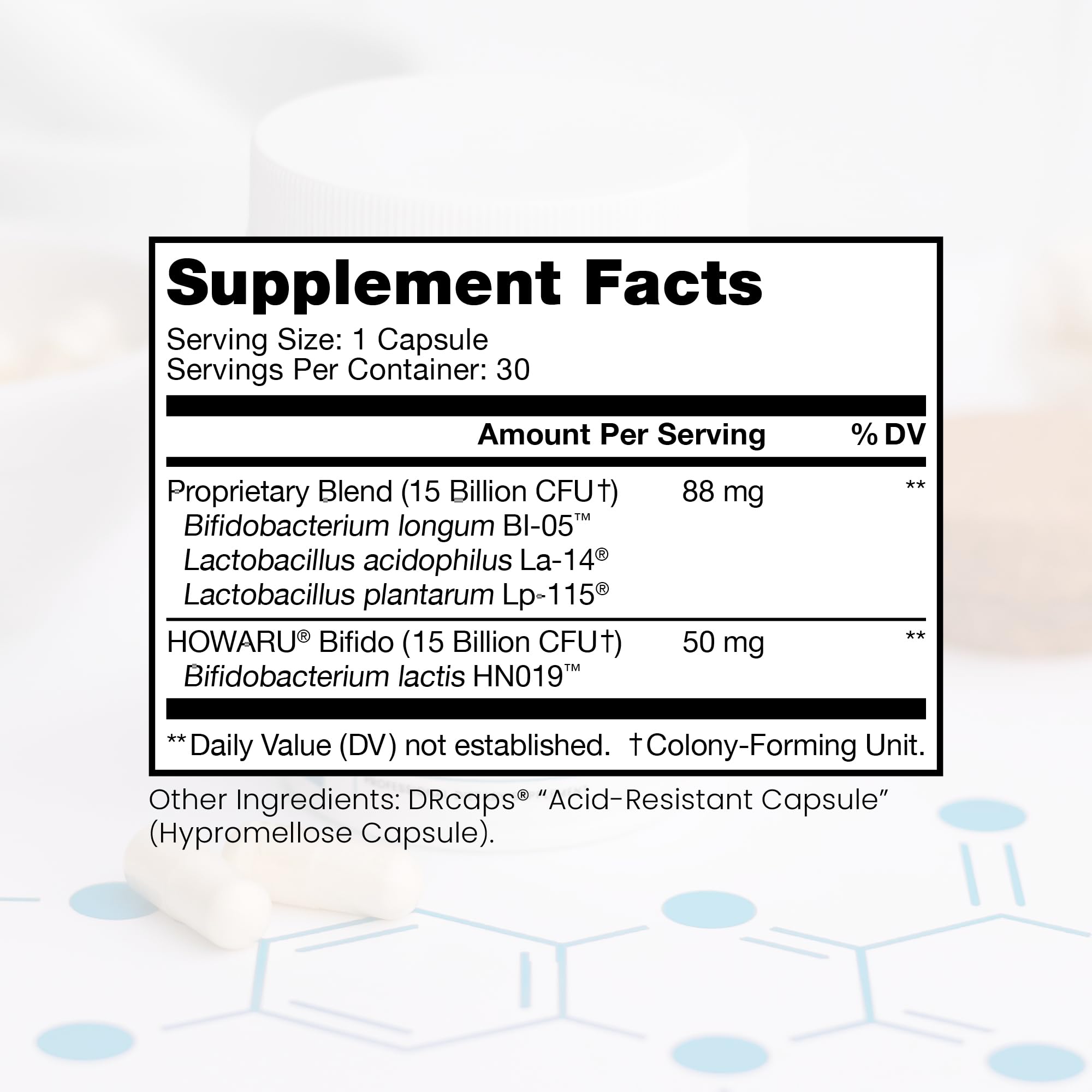 Pure Therapro Rx Probiotique Quotidien Puissant: capsules gastro-résistantes protégeant les bactéries