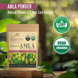 PureAyurbliss amla poudre cuillere dosage, facilite l'ajout à vos boissons quotidiennes.