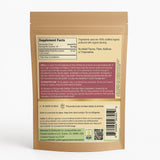PureAyurbliss amla poudre emballage, etiquette claire et options d'emballage recyclables.