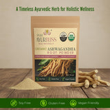 Texture poudre Ashwagandha, facile à mélanger dans boissons