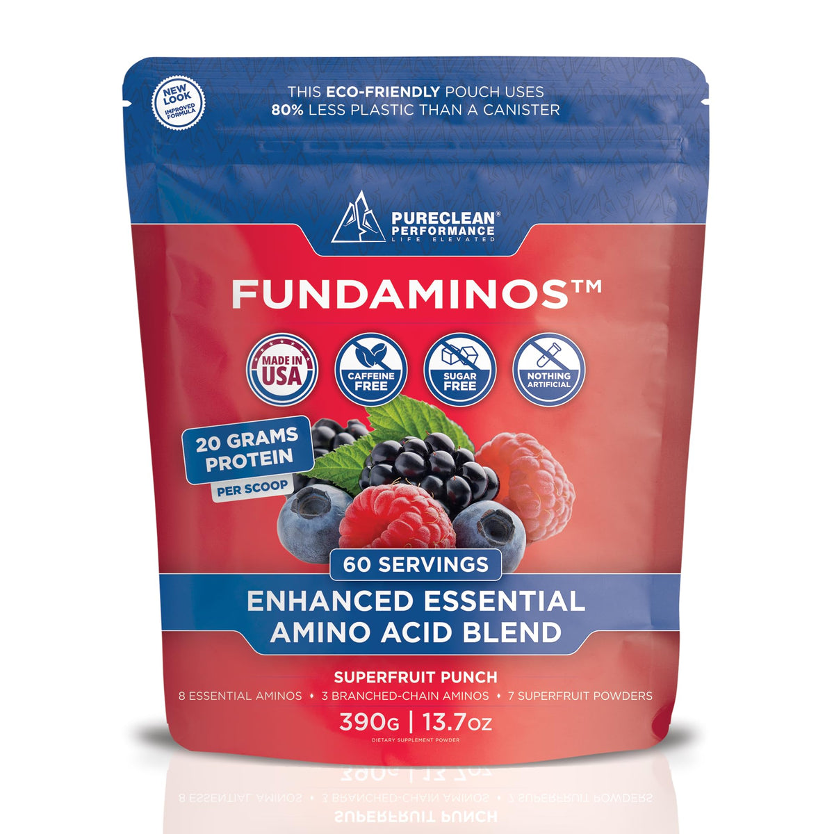 FundAminos dans sa boite avec doseur pour des portions précises.