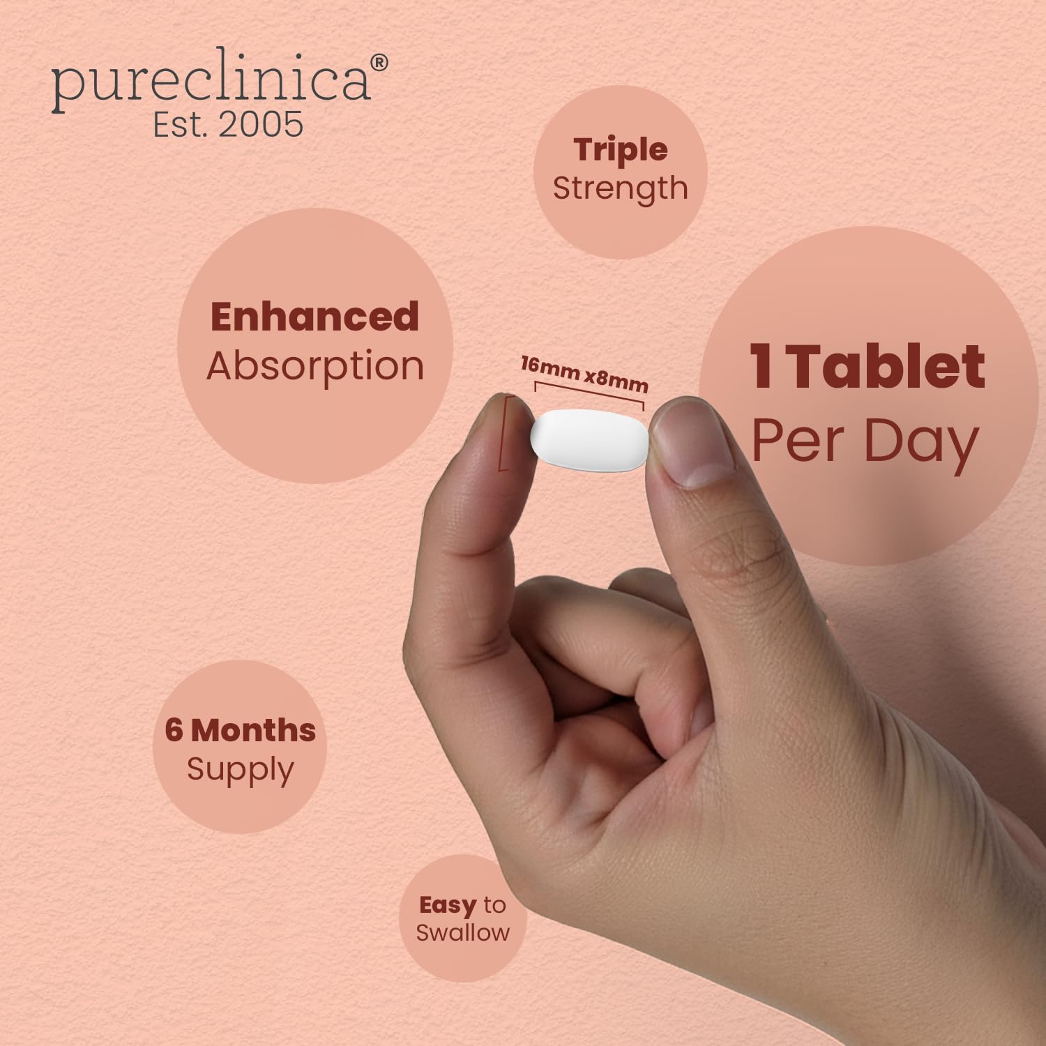 Forme hyaluronate de sodium utilisée par Pureclinica pour une meilleure absorption.