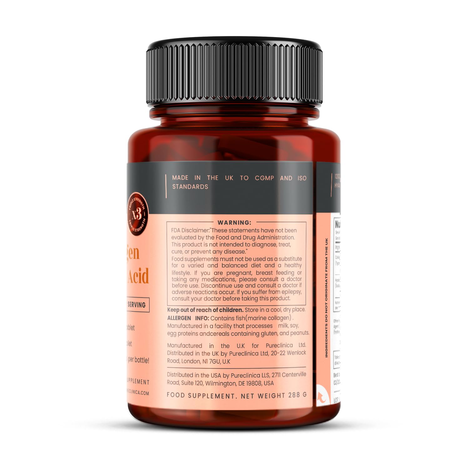 Pureclinica ingrédients marins de haute pureté pour absorption efficace