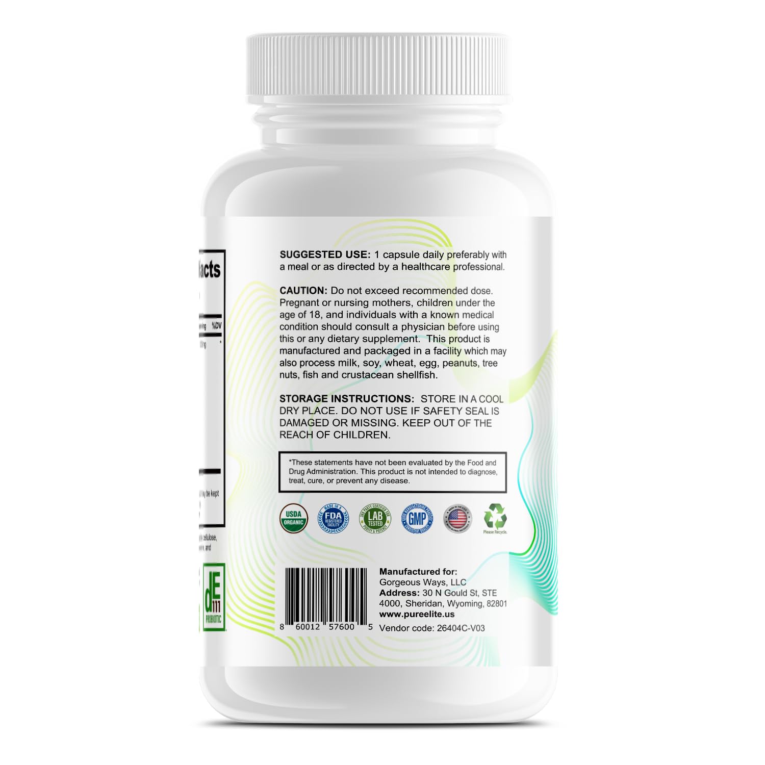 PureElite fabriqué aux États-Unis – qualité et traçabilité.