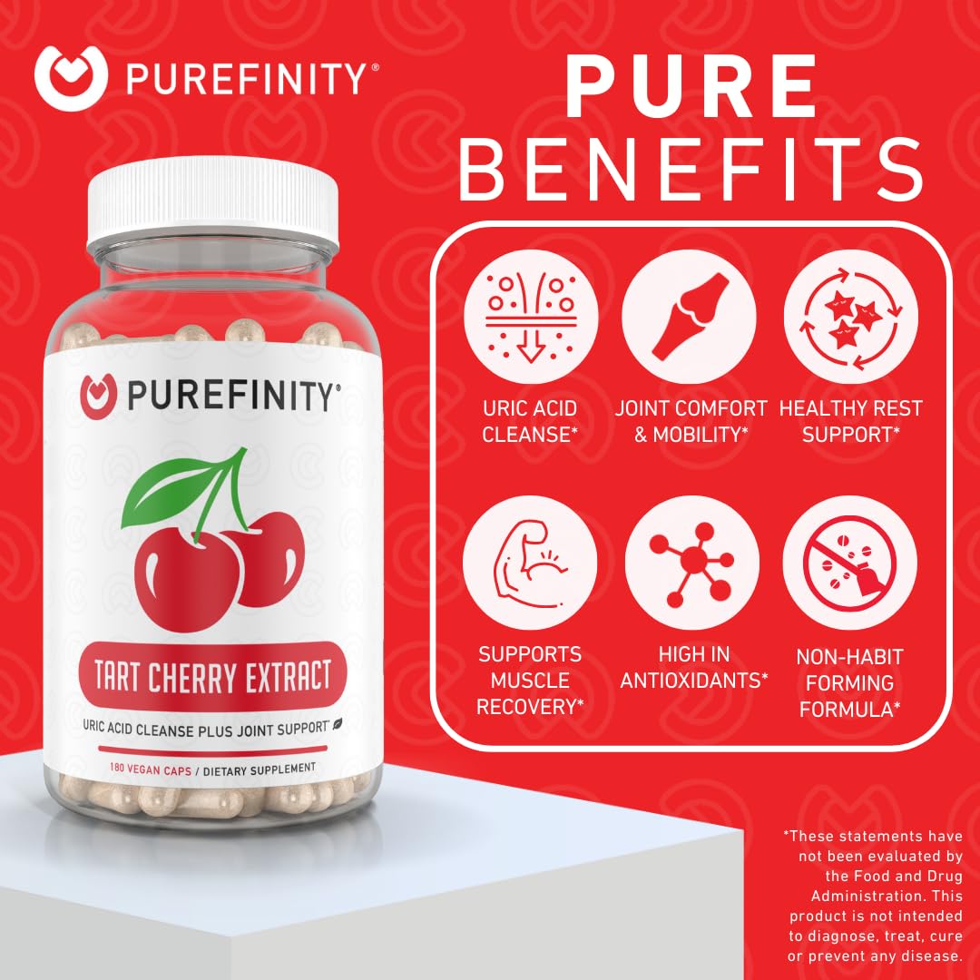 Purefinity extrait cerise acide – gélules remplies d'extrait naturel.