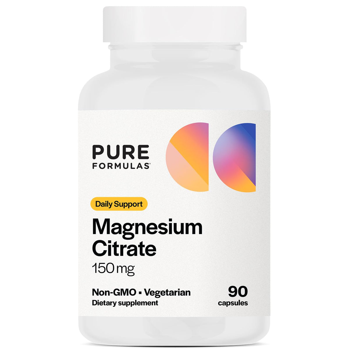 PureFormulas Magnésium citrate – flacon pratique pour l’apport quotidien