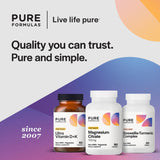 PureFormulas Magnésium citrate – ingrédients simples sans additifs artificiels pour votre routine
