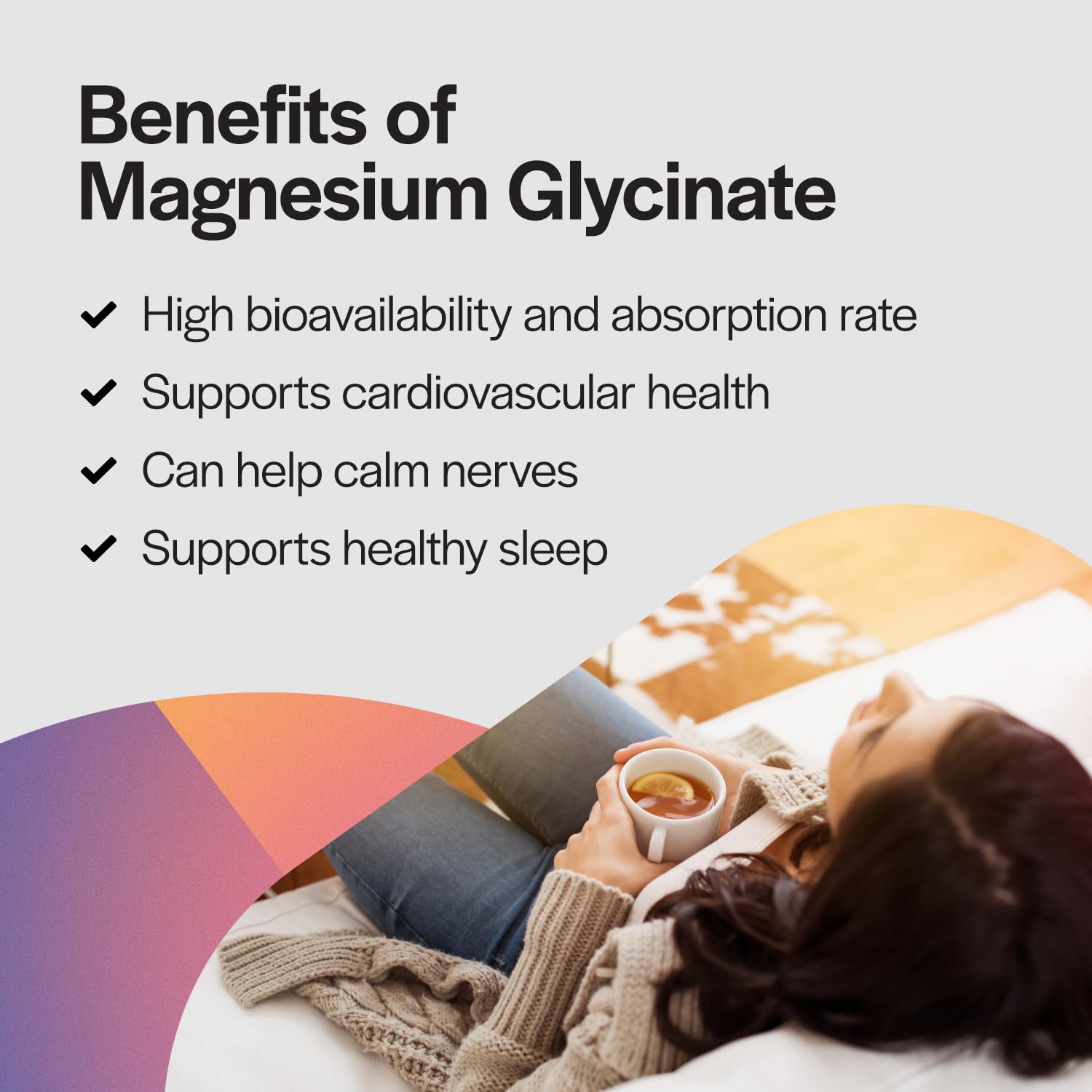 Routine matinale avec PureFormulas Magnésium Glycinate: soutien musculaire et énergie légère.