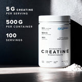 Puregen Labs Créatine monohydrate, mélange rapide dans une boisson protéinée.