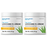 Puregen Labs Crème lidocaïne emballage — soulagement ponctuel de l'inconfort anorectal.