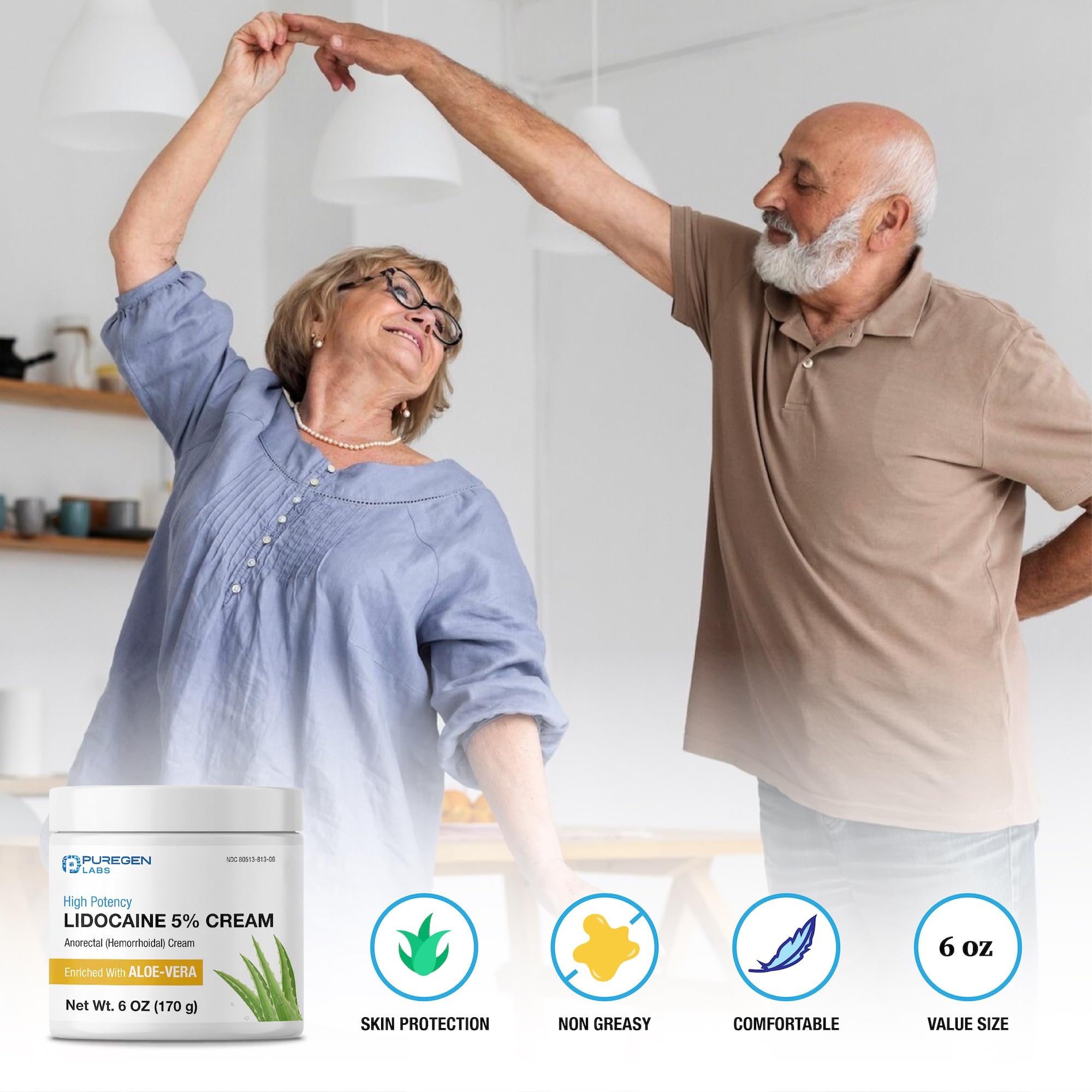 Puregen Labs Crème lidocaïne fabriqué aux États-Unis — qualité et sécurité.