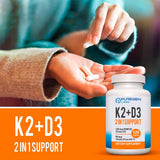 P Puregen Labs – etiquette-produit-d3-k2: informations essentielles visibles.