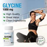 Utilisation quotidienne: une capsule Puregen Labs Glycine, jusqu’à trois fois par jour.