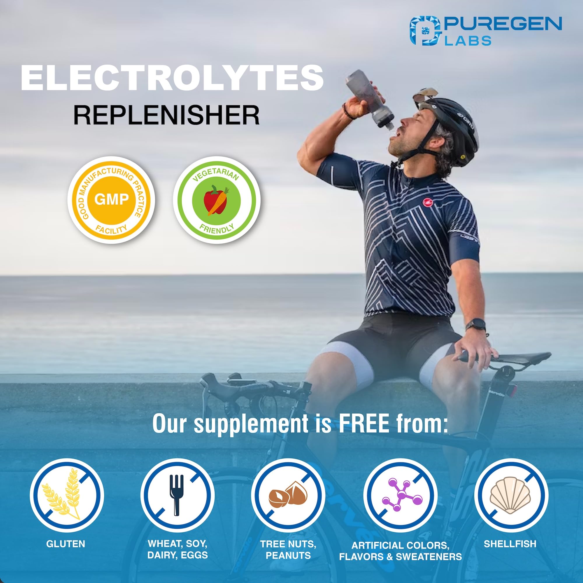Hydratation quotidienne avec Puregen Labs comprimés chlorure de sodium
