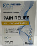Puregen Labs Patch lidocaïne 4% pour la hanche, confort lors des mouvements.