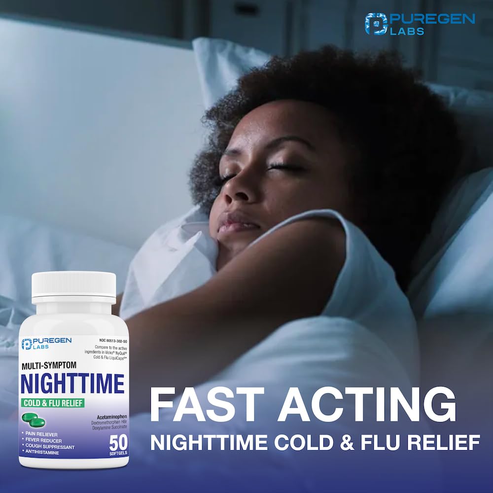 Puregen Labs relief nocturne pratique et rapide