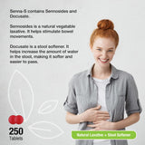Puregen Labs Senna-S notice-imprimee, informations claires pour l'utilisation nocturne.