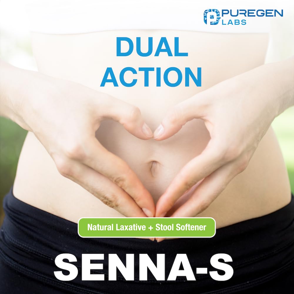 Tablettes Puregen Labs Senna-S faciles à prendre.