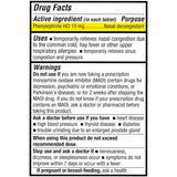 Puregen Labs tablettes phenylephrine-hcl 10 mg dans blister, action ciblée sur nez bouché.