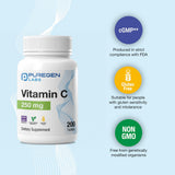 Puregen Labs Vitamine C 250 mg – utilisation quotidienne facile à intégrer
