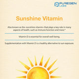 Puregen Labs Vitamine D3 - scène d'utilisation, routine santé.