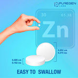 Puregen Labs Zinc 220 mg – emballage: facilité d'intégrer dans la routine bien-être.