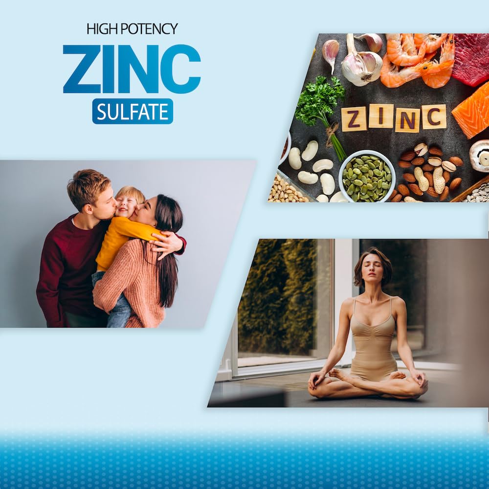 Puregen Labs Zinc 220 mg – comprimé: soutien potentiel de la peau et du collagène.
