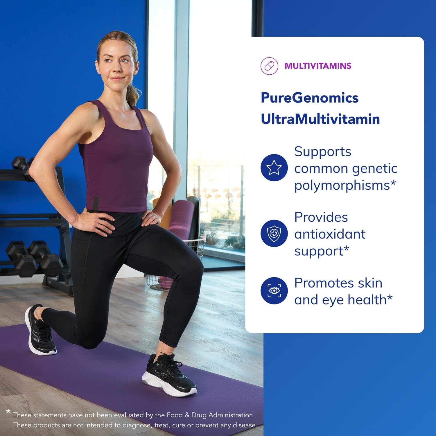 PureGenomics UltraMultivitamine – composition antioxydante pour le fonctionnement cellulaire.