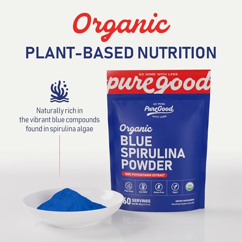 PureGood spiruline bleue, arôme neutre idéal pour ne pas dominer les plats.