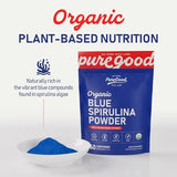 PureGood spiruline bleue, arôme neutre idéal pour ne pas dominer les plats.