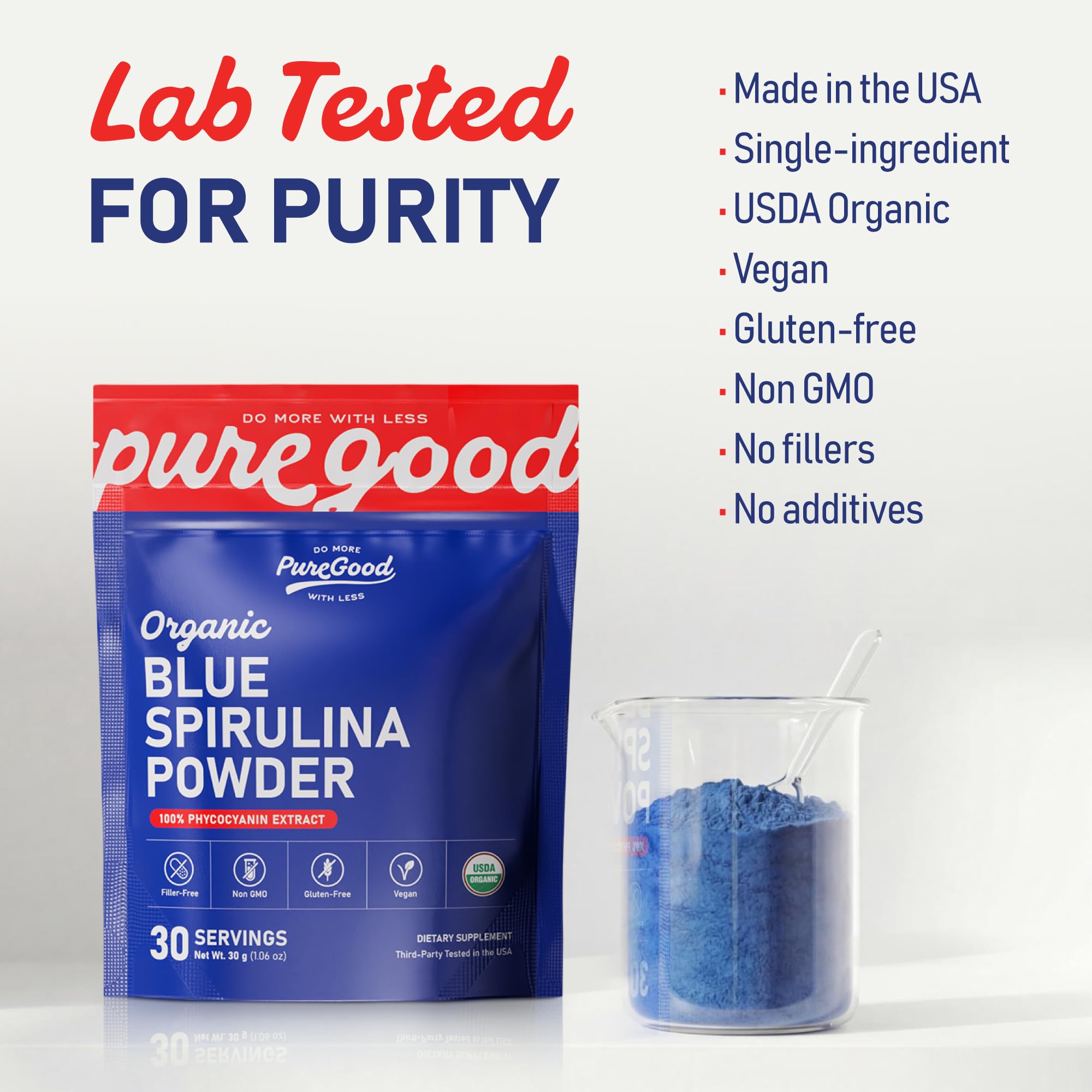 PureGood Dose 1 g: portionnement précis pour recettes équilibrées.