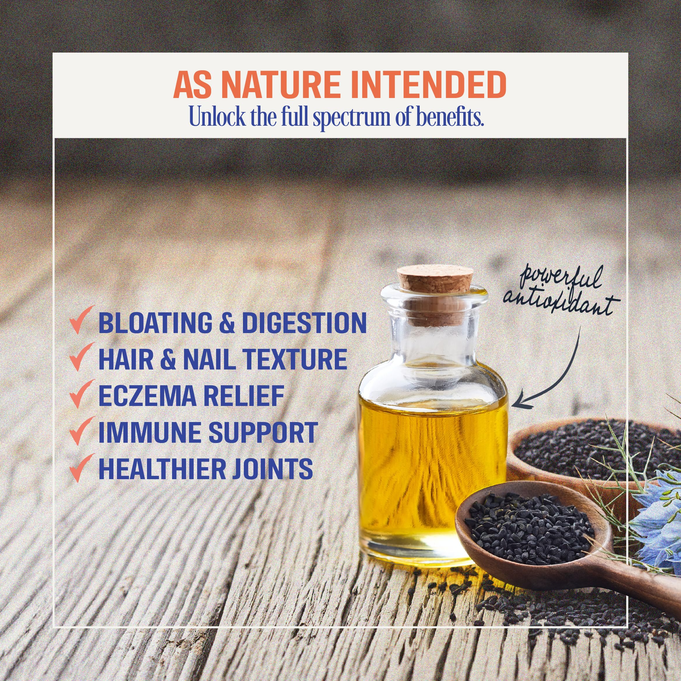 PureGood huile de nigelle capsules végane 90 unités, soutien immunitaire potentiel