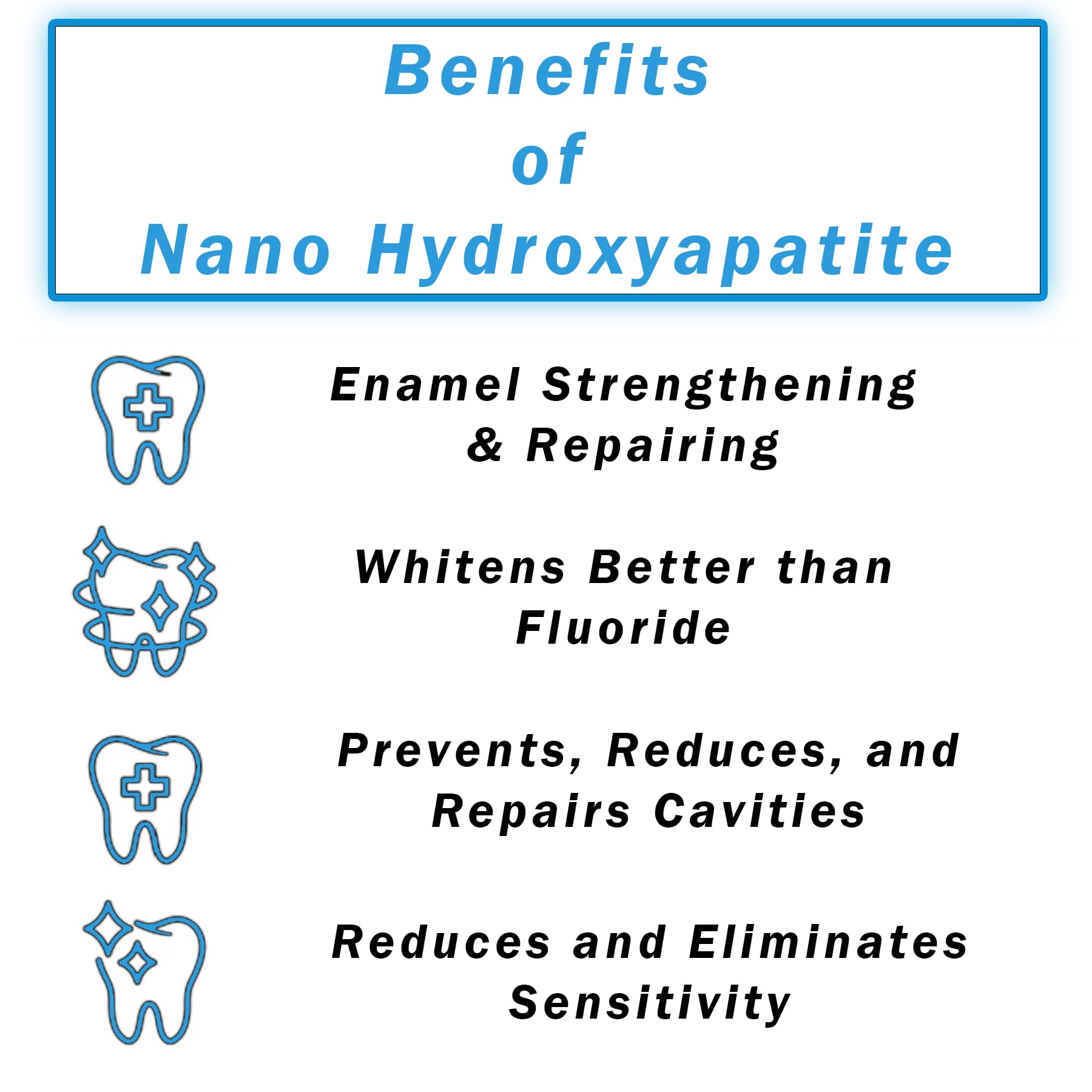 Purehap poudre nano-hydroxyapatite – blanchiment doux des dents