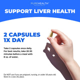PureHealth Research - mélange vitamines et minéraux Liver Health, soutien nutritionnel quotidien