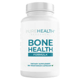 PureHealth Research Bone Health Formula — bouteille avec étiquette, potentiel soutien des os.