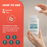 PUREHEALTH RESEARCH étiquette et dosage bouteille — utilisation claire et pratique