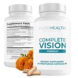 PUREHEALTH RESEARCH Formule Vision Complète – boîte pratique pour le quotidien, soutien visuel potentiel.