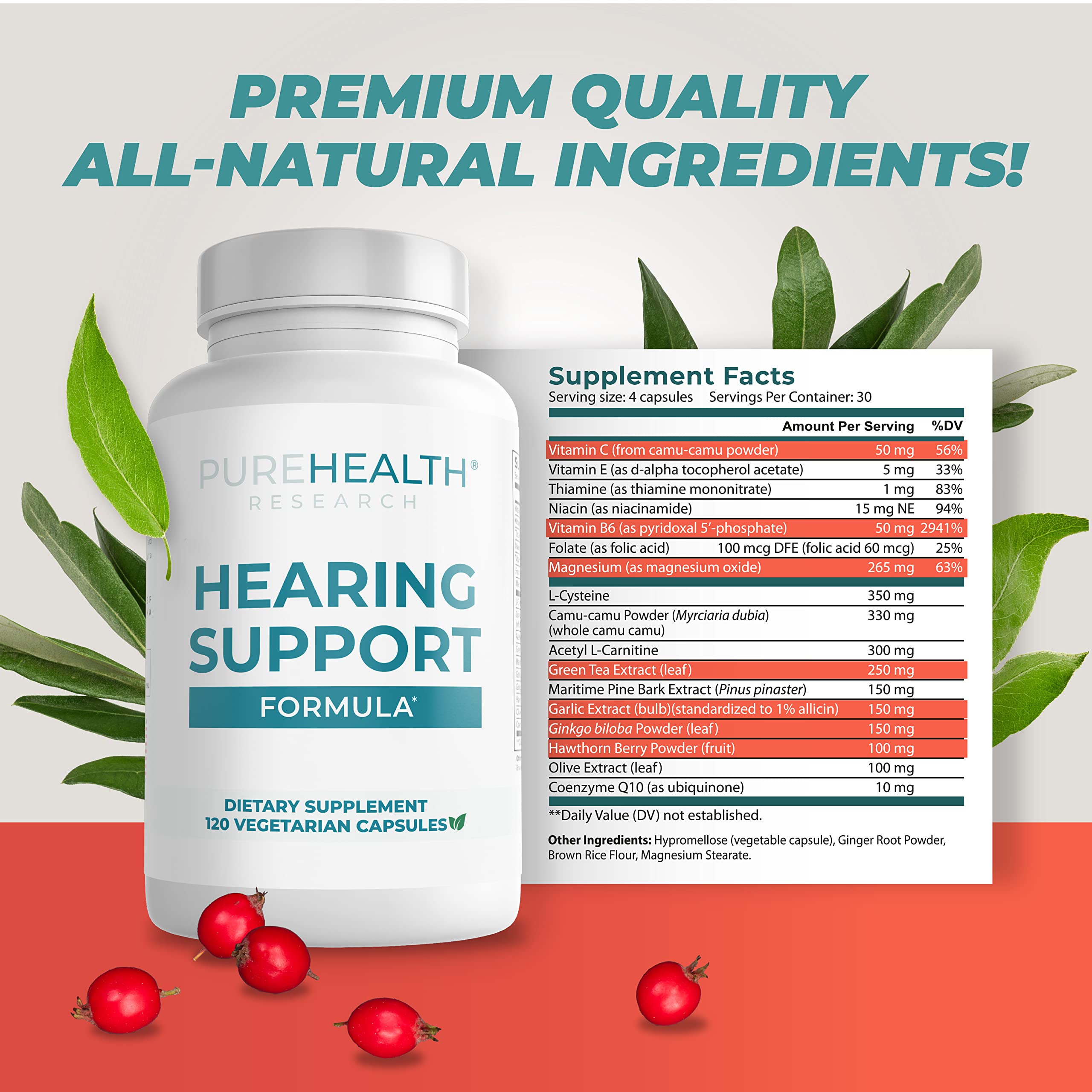 PUREHEALTH RESEARCH magnesium acide folique gélules — complément quotidien équilibrant l'organisme
