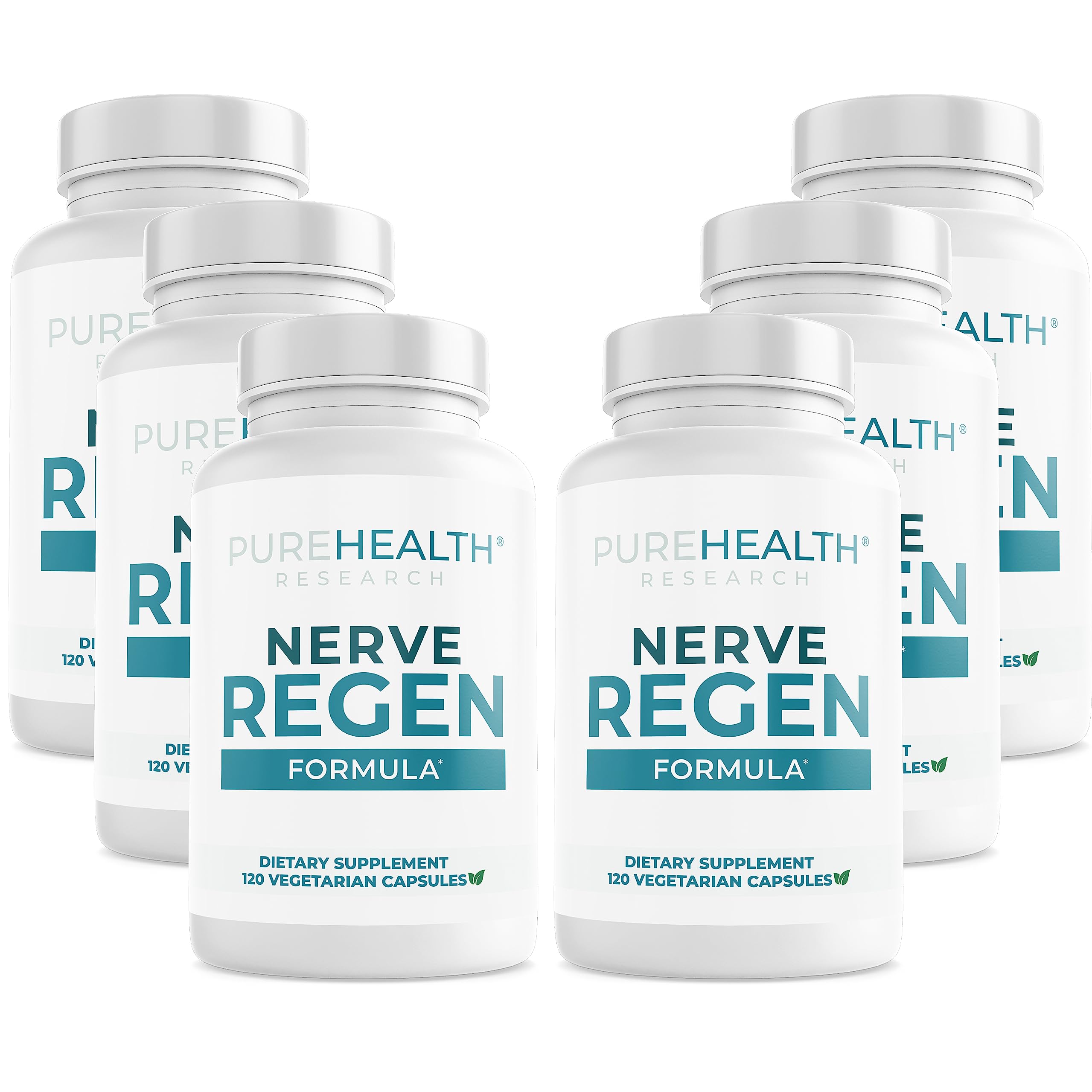 Nerve Regen de PUREHEALTH RESEARCH sur la bouteille, soutien potentiel des nerfs et confort