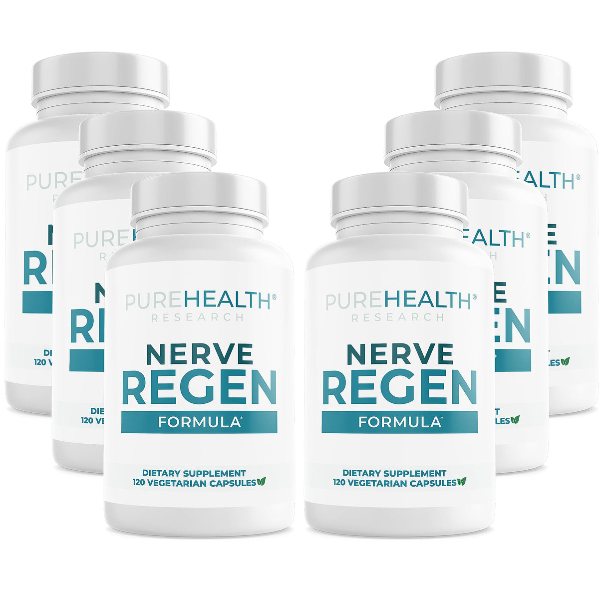 Nerve Regen de PUREHEALTH RESEARCH sur la bouteille, soutien potentiel des nerfs et confort