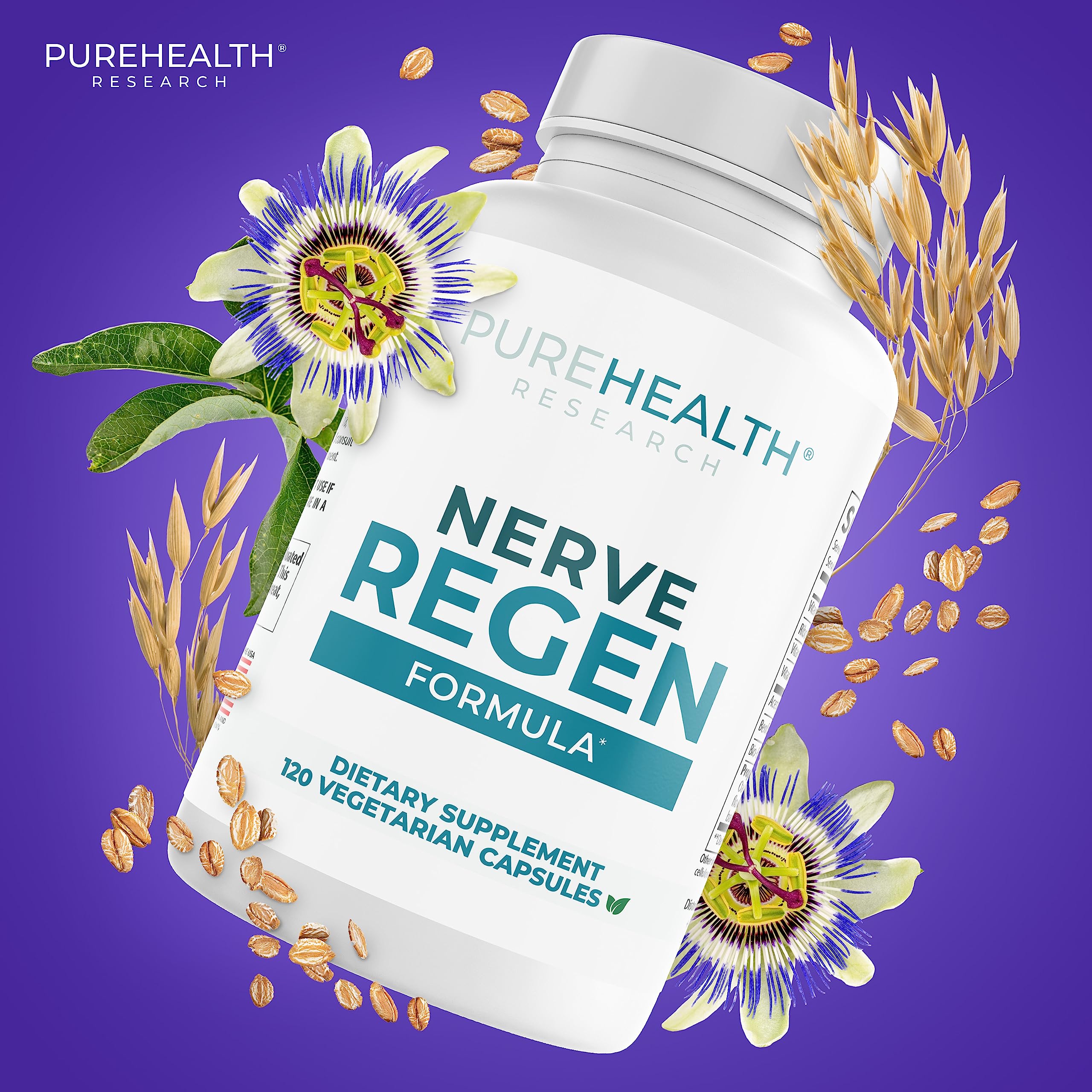 Composition de PUREHEALTH RESEARCH Nerve Regen et sa formule nutritive